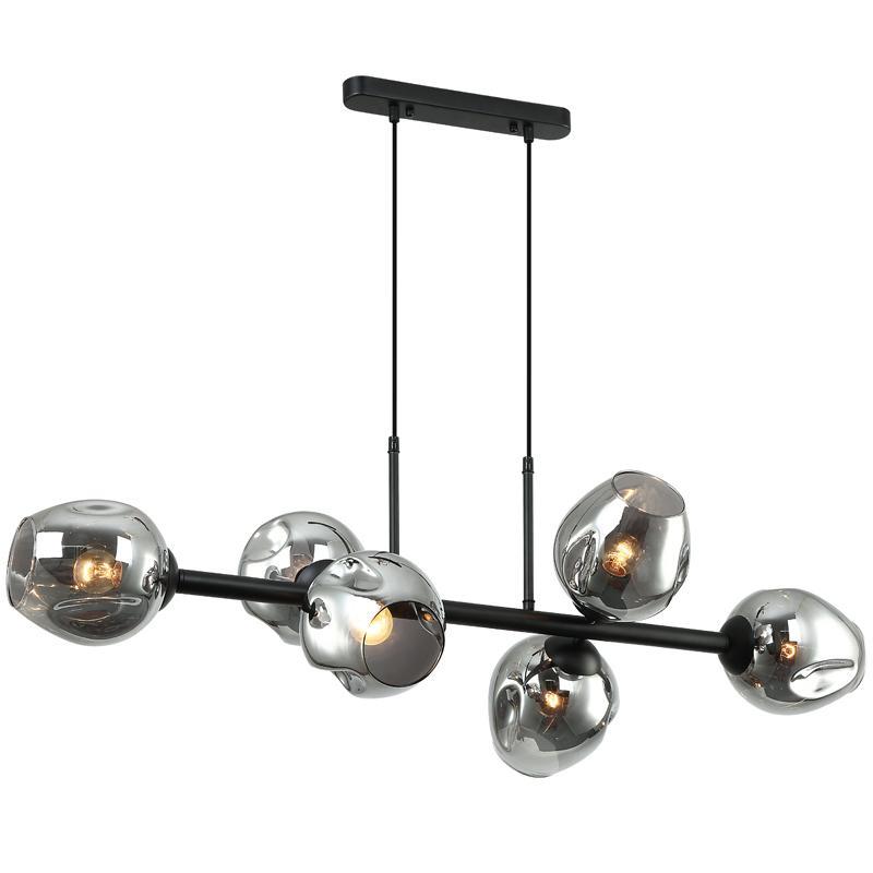 Люстра Branching Bubble Chandelier Line Gray Черный Серый (Gray) Люстра Branching Bubble Chandelier Line Gray Черный Серый (Gray) в Твери | Loft Concept