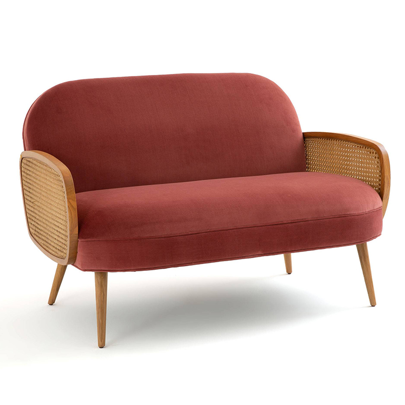 Диван Morten Wicker Crimson Sofa Малиновый Малиновый (Crimson) Диван Morten Wicker Crimson Sofa Малиновый Малиновый (Crimson) в Твери | Loft Concept