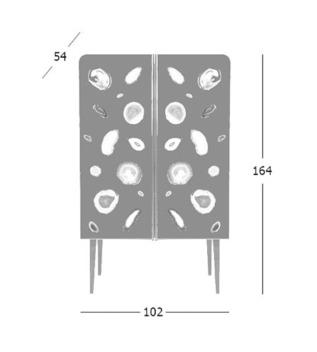 Patrick Naggar Gem Cabinet шкаф украшенный агатами Patrick Naggar Gem Cabinet шкаф украшенный агатами в Твери