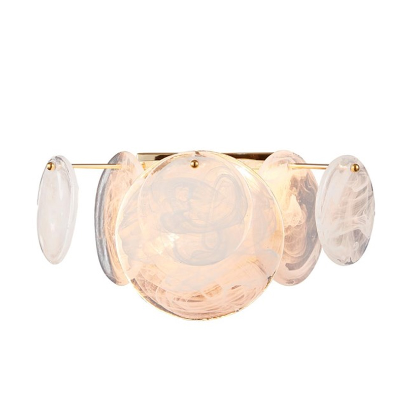Бра Plates Gold с Матовым Стеклом Золотой Бра Plates Gold с Матовым Стеклом Золотой в Твери | Loft Concept