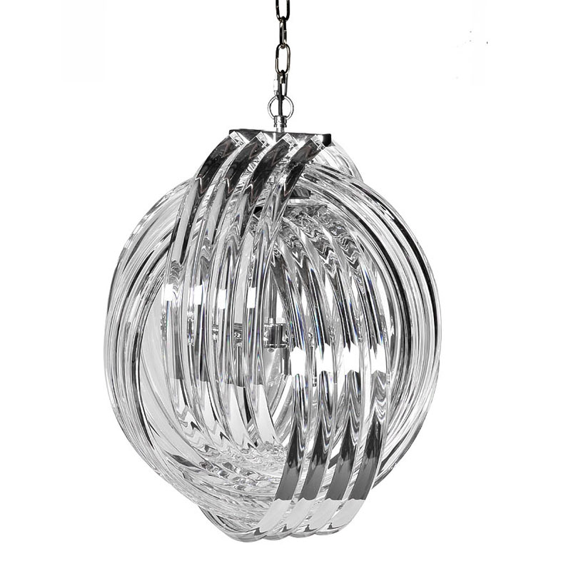 Люстра Retro FROZEN GLASS Chandelier Plexus Хром Люстра Retro FROZEN GLASS Chandelier Plexus Хром в Твери | Loft Concept