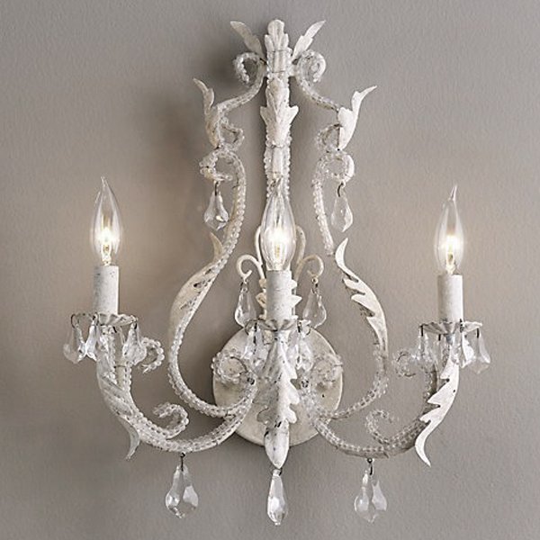 Бра Restoration Hardware PALAIS Wall lamp Белый винтажная патина Бра Restoration Hardware PALAIS Wall lamp Белый винтажная патина в Твери | Loft Concept