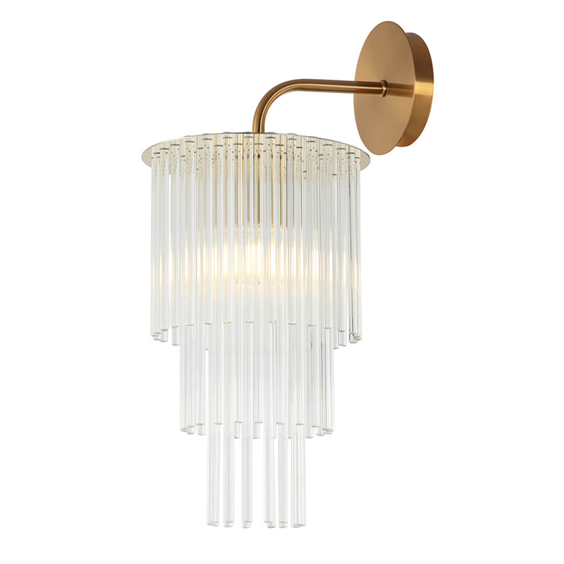 Бра Harrison Sconce gold Глянцевое золото Прозрачный Бра Harrison Sconce gold Глянцевое золото Прозрачный в Твери | Loft Concept