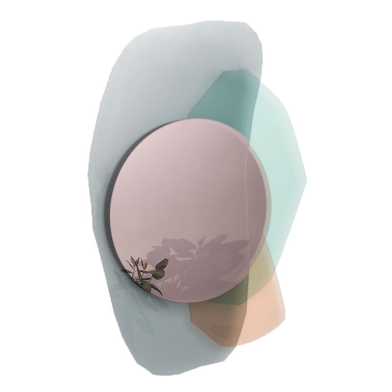 Арт-объект на стену с зеркалом Glass Repeated Mirror I by OS And OOS Розовый пастельный Прозрачный зеленый Голубой пастельный Арт-объект на стену с зеркалом Glass Repeated Mirror I by OS And OOS Розовый пастельный Прозрачный зеленый Голубой пастельный в Твери | Loft Concept