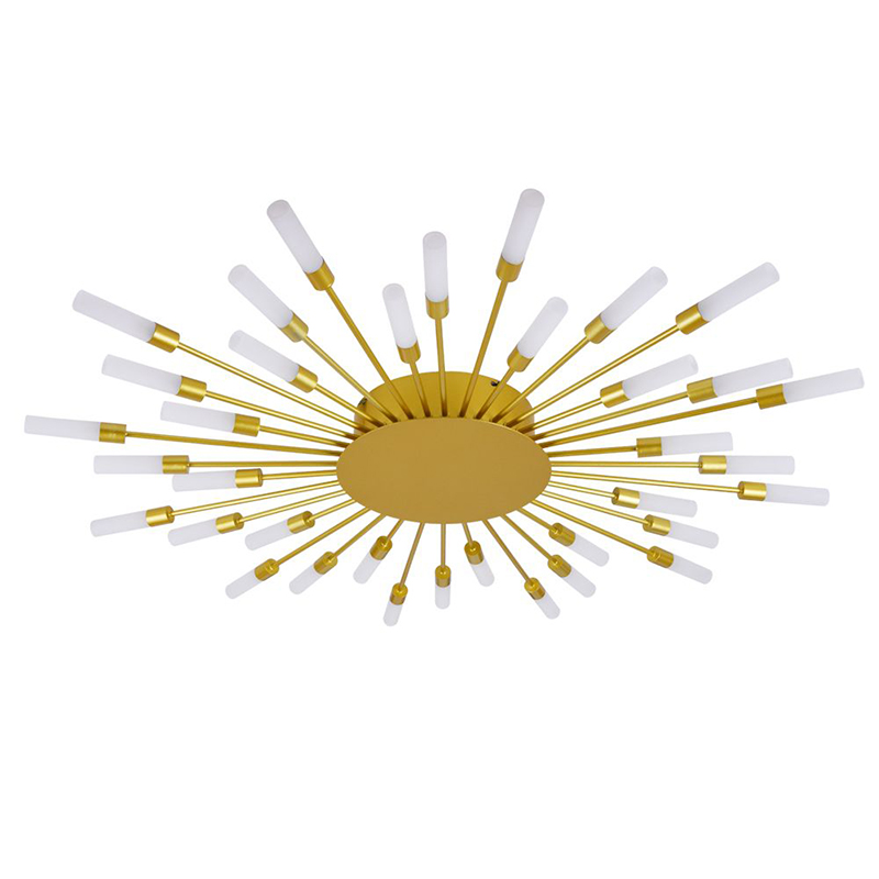Потолочный светильник Aiden Ceiling Lamp 36 Золотой Белый Потолочный светильник Aiden Ceiling Lamp 36 Золотой Белый в Твери | Loft Concept