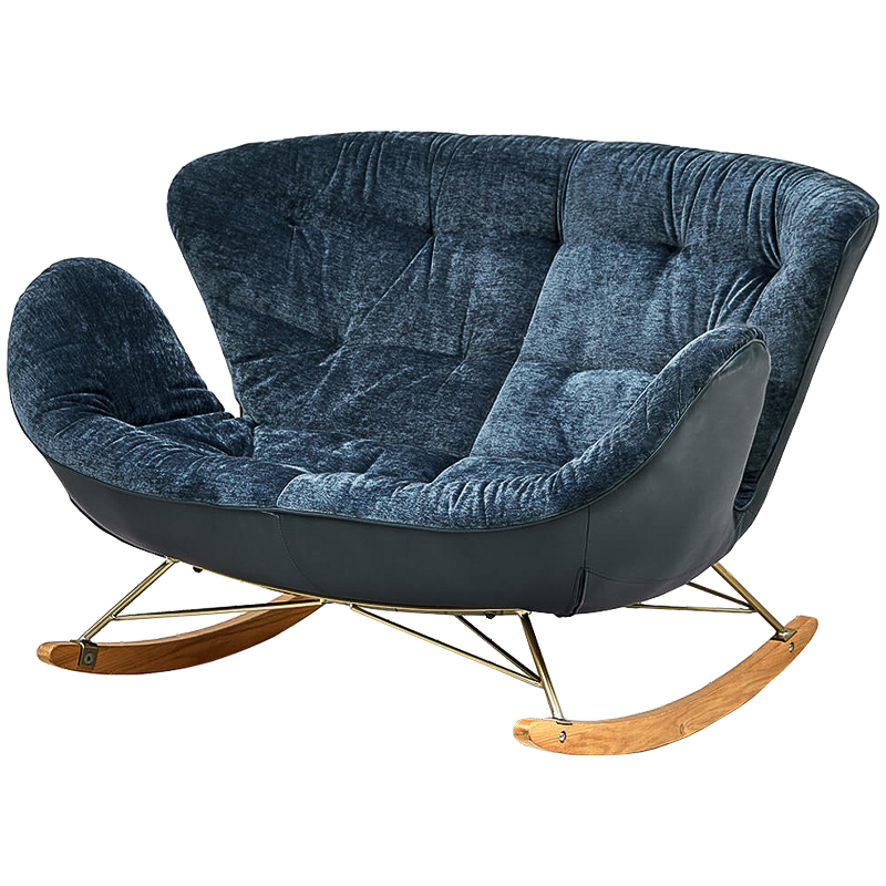 Диван Pernill Sofa Темно-синий Латунь Древесина Диван Pernill Sofa Темно-синий Латунь Древесина в Твери | Loft Concept