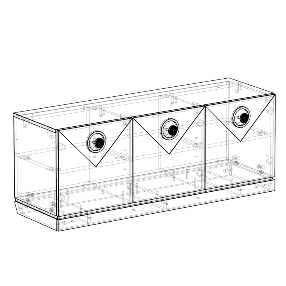 ТВ-тумба с 3-мя фактурными дверцами Satin Furniture ТВ-тумба с 3-мя фактурными дверцами Satin Furniture в Твери