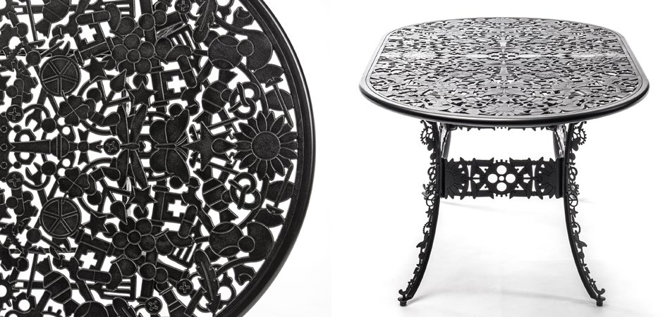 Обеденный стол Industry Collection ALUMINIUM OVAL TABLE – BLACK Обеденный стол Industry Collection ALUMINIUM OVAL TABLE – BLACK - Loft-Concept в Твери
