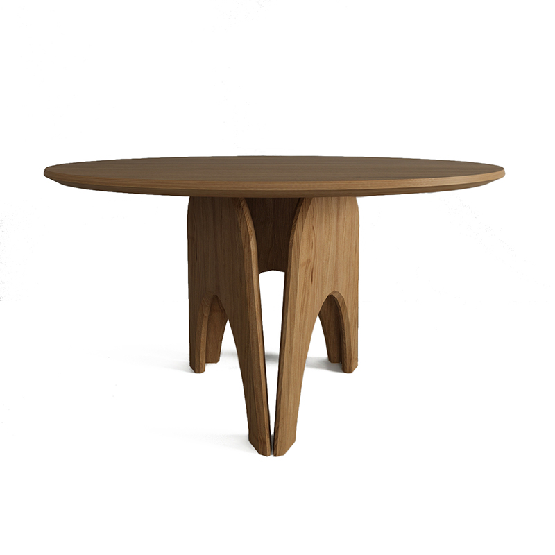 Обеденный круглый стол из дерева Pelican Dinner Table Древесина Обеденный круглый стол из дерева Pelican Dinner Table Древесина в Твери | Loft Concept