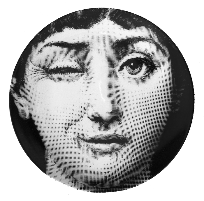 Декоративная тарелка Fornasetti 130 Черный Декоративная тарелка Fornasetti 130 Черный в Твери | Loft Concept