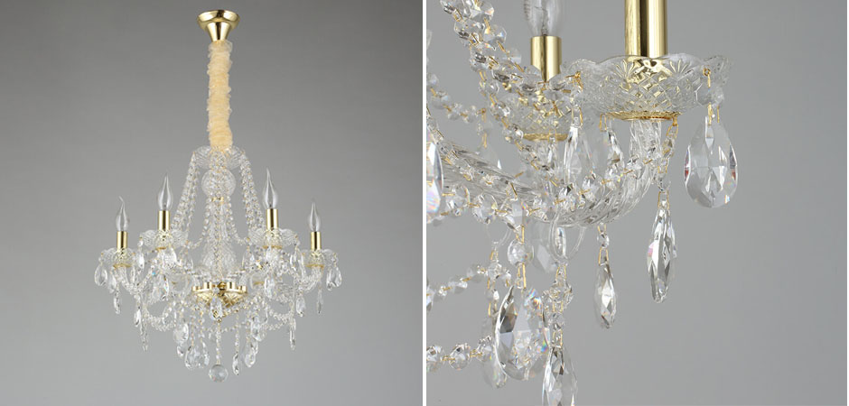 Хрустальная Люстра Tears Золотая  - Loft-Concept в Твери