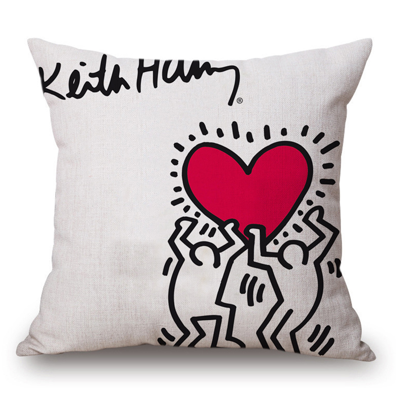 Подушка Keith Haring 11 Мульти Подушка Keith Haring 11 Мульти в Твери | Loft Concept