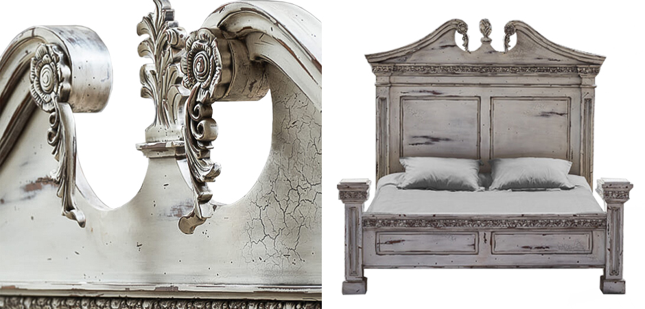 Кровать Gothic Style Bed White Кровать Gothic Style Bed White - Loft-Concept в Твери