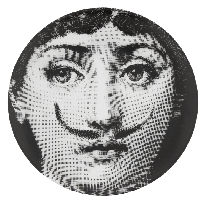 Декоративная тарелка Fornasetti 021 Черный Декоративная тарелка Fornasetti 021 Черный в Твери | Loft Concept