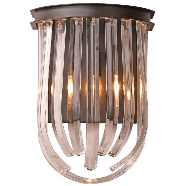 Бра RETRO FROZEN GLASS wall Lamp Черный Бра RETRO FROZEN GLASS wall Lamp Черный в Твери | Loft Concept