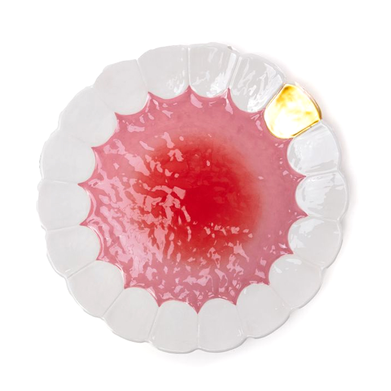 Блюдо Seletti Mouth Full Золотой Розовый Белый Блюдо Seletti Mouth Full Золотой Розовый Белый в Твери | Loft Concept