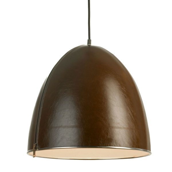 Подвесной светильник Leather Cone Brown Pendant Подвесной светильник Leather Cone Brown Pendant в Твери | Loft Concept