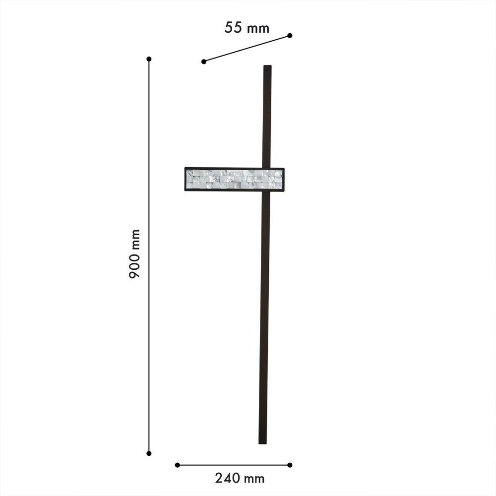Бра с декором из перламутровой морской ракушки Touch of Marine Charm в Твери