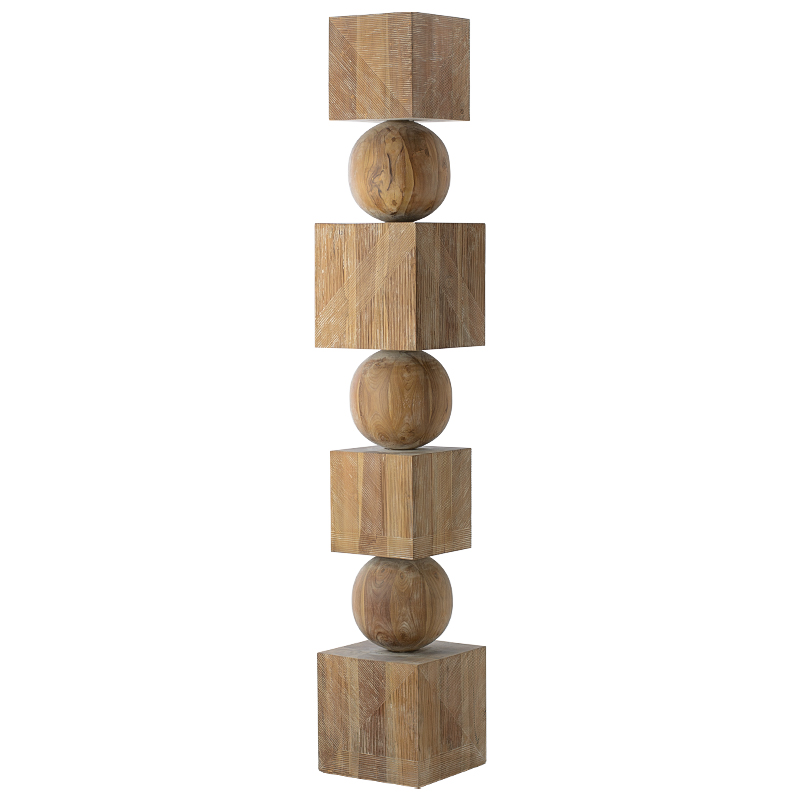 Арт-объект Art Object Squares and Balls made wood  в Твери | Loft Concept 