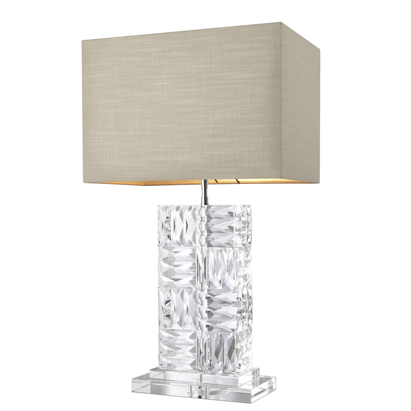Настольная лампа Eichholtz Table Lamp Contemporary Прозрачный Бежевый Настольная лампа Eichholtz Table Lamp Contemporary Прозрачный Бежевый в Твери | Loft Concept