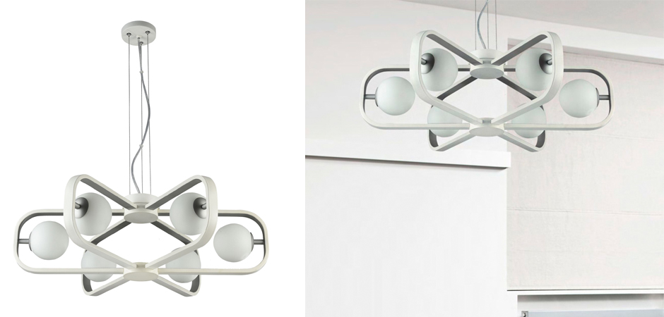 Люстра Michele Ball Chandelier Silver 6 Люстра Michele Ball Chandelier Silver 6 - Loft-Concept в Твери