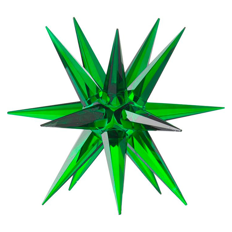 Статуэтка стеклянная зеленая звезда Green Star Зеленый Статуэтка стеклянная зеленая звезда Green Star Зеленый в Твери | Loft Concept