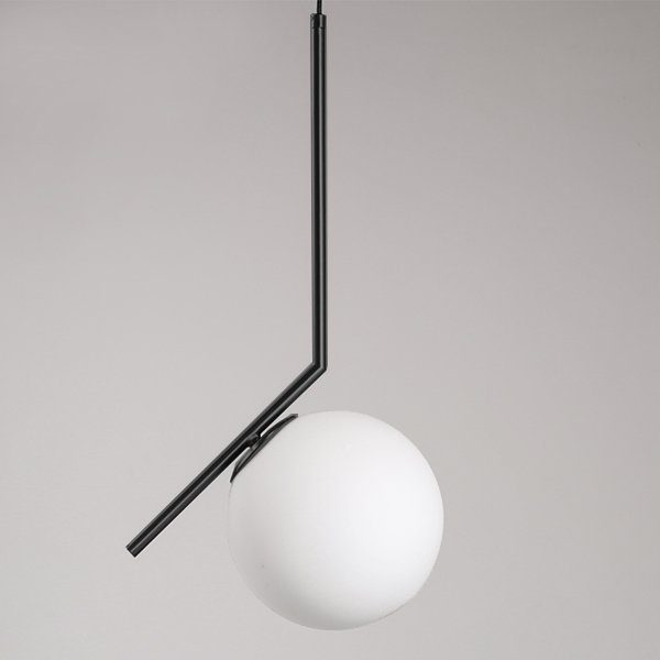 Светильник Flos IC Lighting Black Pendant Lamp Черный Белый Светильник Flos IC Lighting Black Pendant Lamp Черный Белый в Твери | Loft Concept