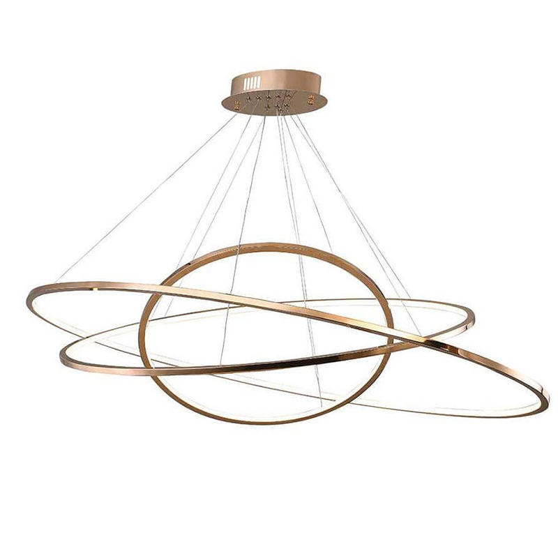 Люстра Plexus Ring Horizontal Trio Gold Золотой Розовое золото Люстра Plexus Ring Horizontal Trio Gold Золотой Розовое золото в Твери | Loft Concept
