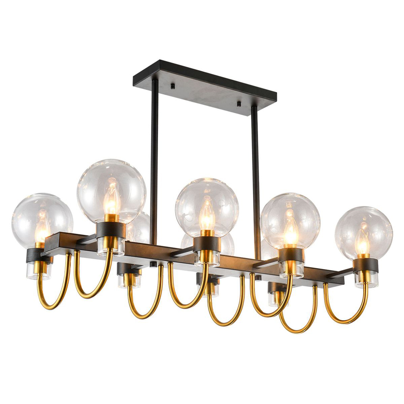 Люстра Votrom Chandelier Черный Прозрачный (Transparent) Бронза в Твери | Loft Concept 