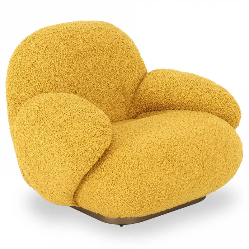 Кресло Chloe Yellow Armchair Желтый Золотой Кресло Chloe Yellow Armchair Желтый Золотой в Твери | Loft Concept