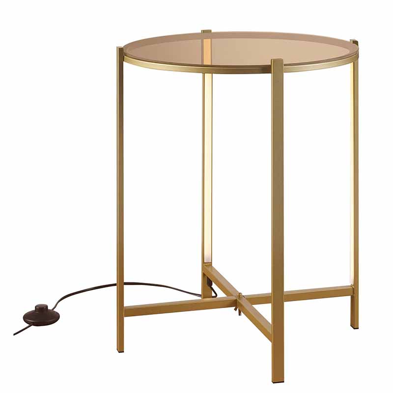 Приставной стол Galia Side Table Bronze LED Бронза в Твери | Loft Concept 