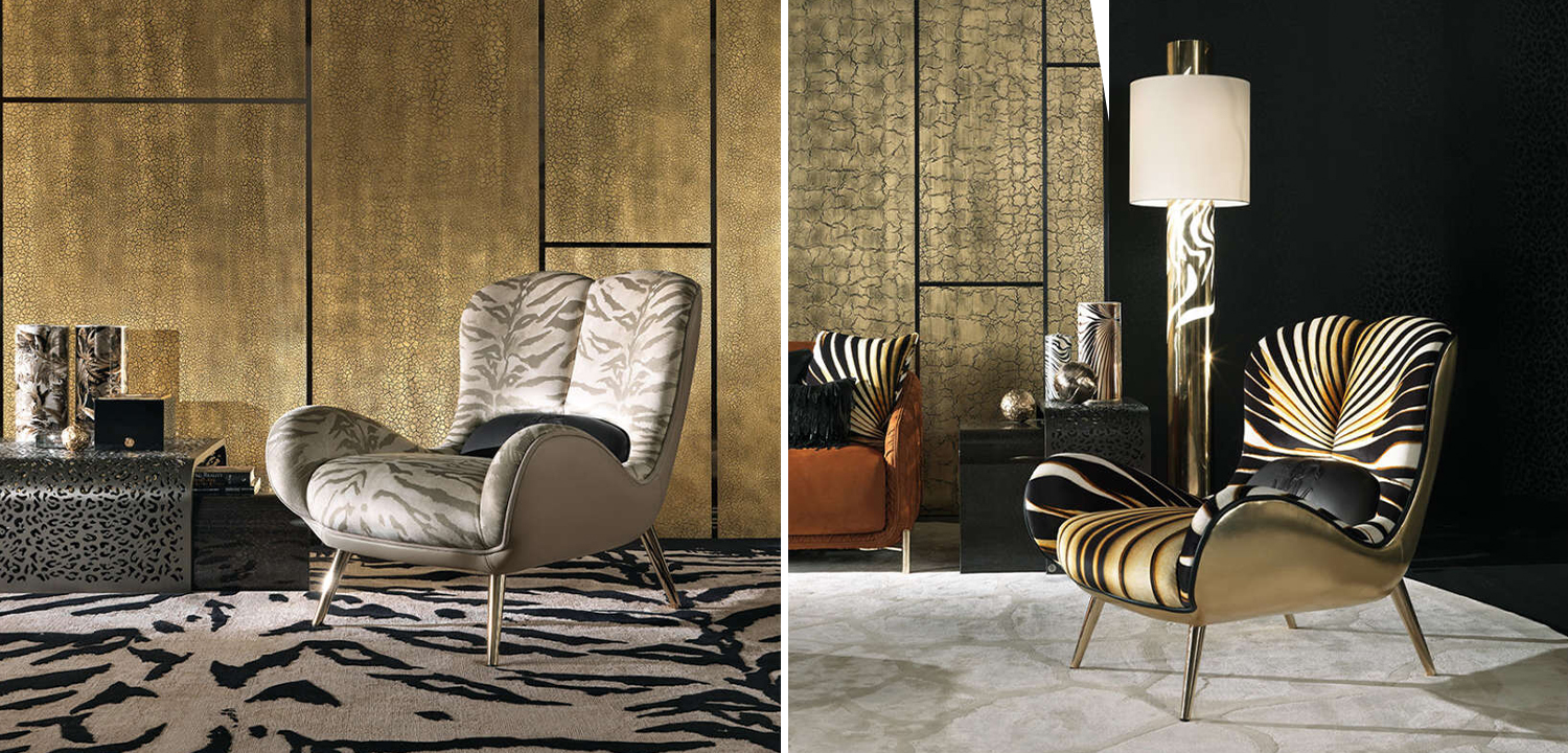 Дизайнерское Кресло Tifnit  Armchairs стиль Roberto Cavalli III - фото