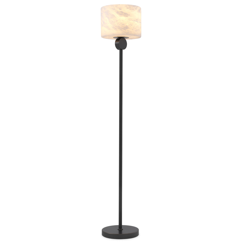Торшер Eichholtz Floor Lamp Etruscan Bronze Темная бронза Белый Торшер Eichholtz Floor Lamp Etruscan Bronze Темная бронза Белый в Твери | Loft Concept