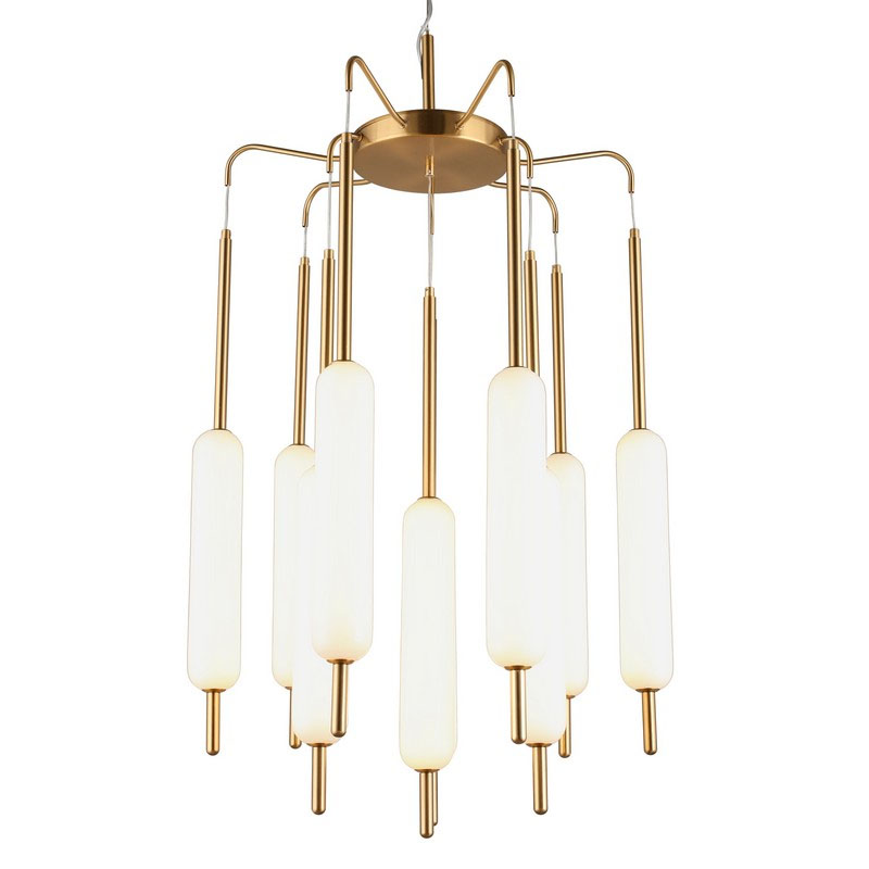 Люстра Reeds Reduced Золотая Золотой Белый Люстра Reeds Reduced Золотая Золотой Белый в Твери | Loft Concept