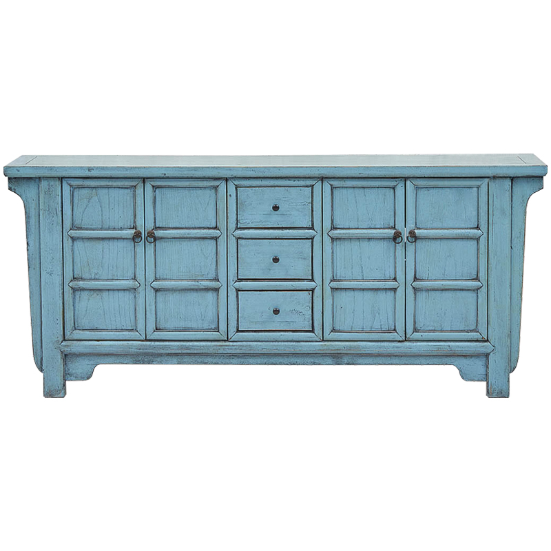 Комод в китайском стиле Blue Chest of Drawers Chinese Collection Голубой Коричневый Комод в китайском стиле Blue Chest of Drawers Chinese Collection Голубой Коричневый в Твери | Loft Concept