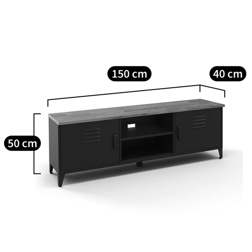 ТВ-тумба из металла и столешницей из массива дуба Metal Wood TV-Stand ТВ-тумба из металла и столешницей из массива дуба Metal Wood TV-Stand в Твери