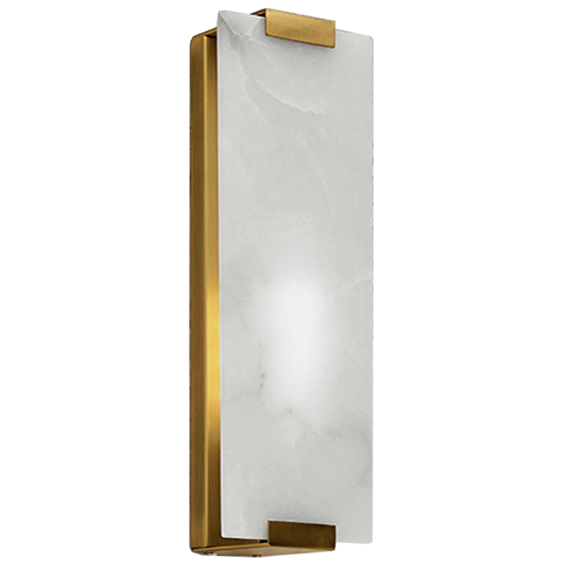 Бра Marble Rectangle Wall Lamp Brass Латунь Бра Marble Rectangle Wall Lamp Brass Латунь в Твери | Loft Concept
