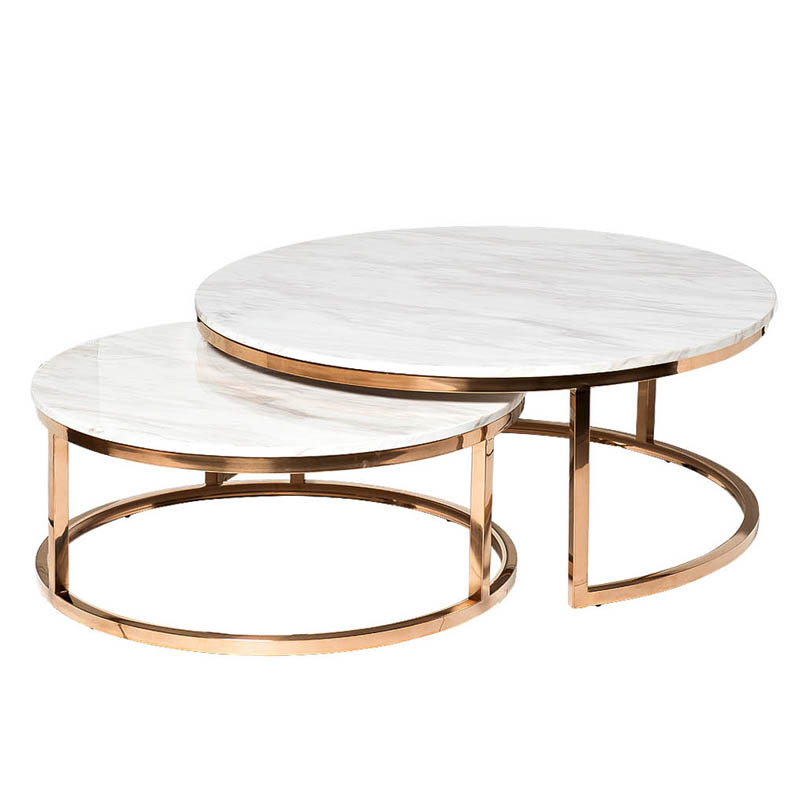 Комплект кофейных столов Hewdonald Coffee Table Глянцевое золото Комплект кофейных столов Hewdonald Coffee Table Глянцевое золото в Твери | Loft Concept