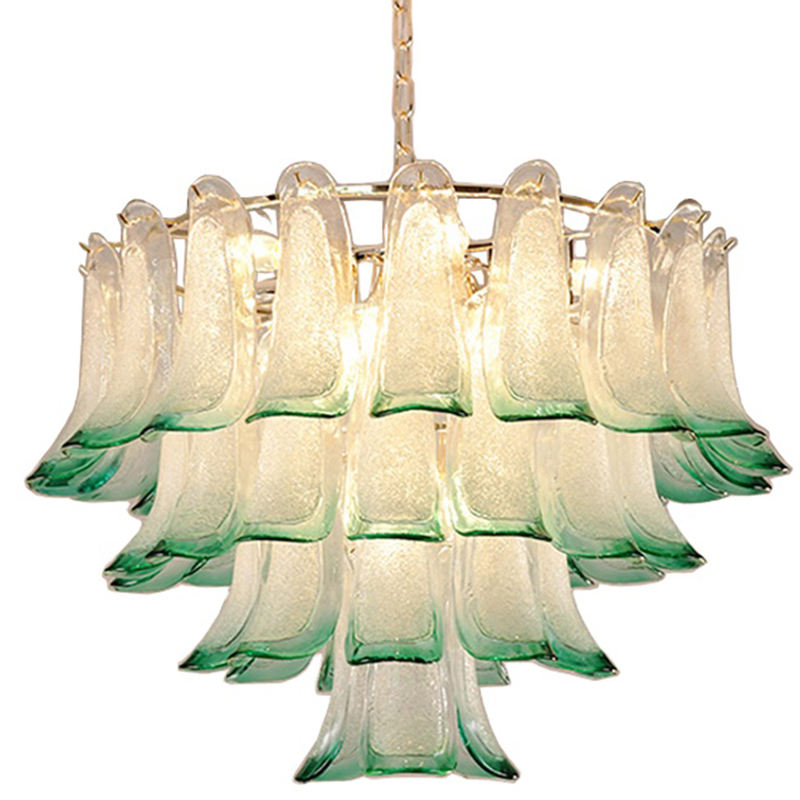 Люстра Peacock Chandelier Золотой Прозрачное Стекло Зеленый Люстра Peacock Chandelier Золотой Прозрачное Стекло Зеленый в Твери | Loft Concept