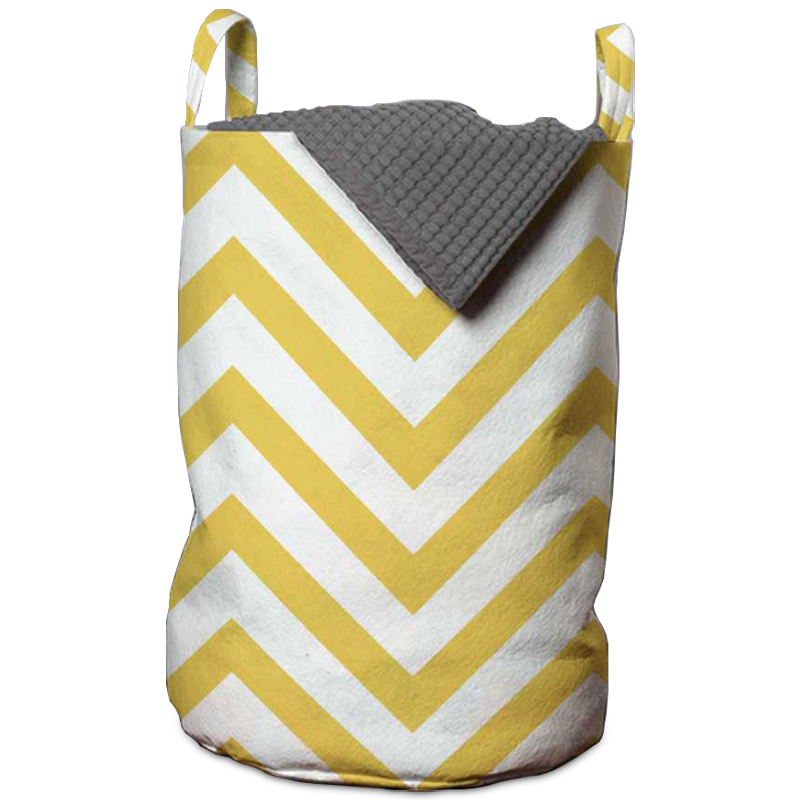 Корзина Mustard Chevron Basket Горчичный Белый Корзина Mustard Chevron Basket Горчичный Белый в Твери | Loft Concept