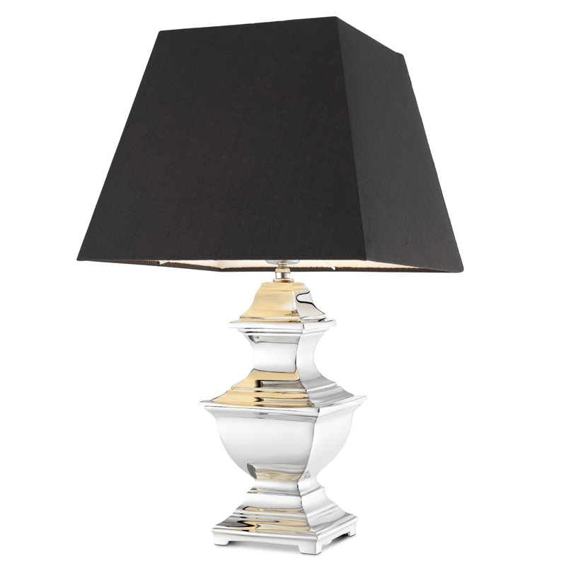 Настольная лампа Eichholtz Table Lamp Maryland Никель Черный Настольная лампа Eichholtz Table Lamp Maryland Никель Черный в Твери | Loft Concept