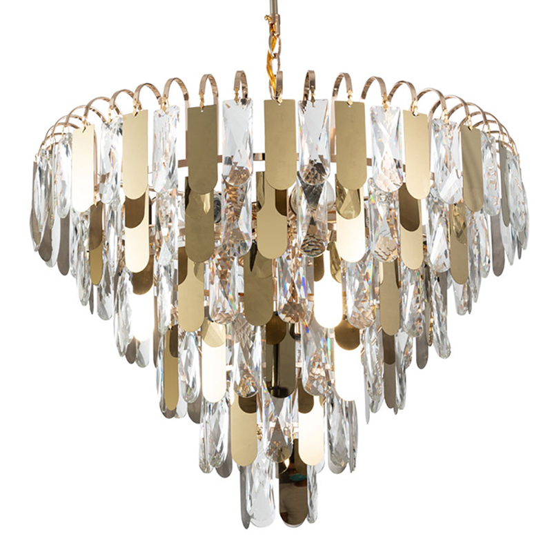Люстра Beverly Chandelier 54 Золотой Прозрачный Люстра Beverly Chandelier 54 Золотой Прозрачный в Твери | Loft Concept
