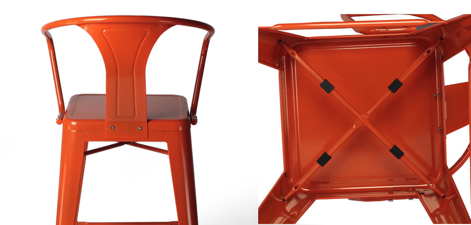 Барный стул Tolix Bar Stool 75 Armchair Backed Барный стул Tolix Bar Stool 75 Armchair Backed - Loft-Concept в Твери