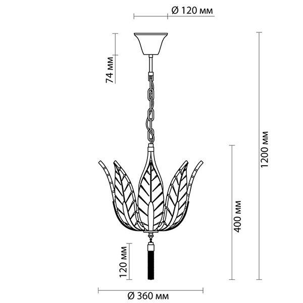 Люстра Glass Petals Chandelier 36 Люстра Glass Petals Chandelier 36 в Твери