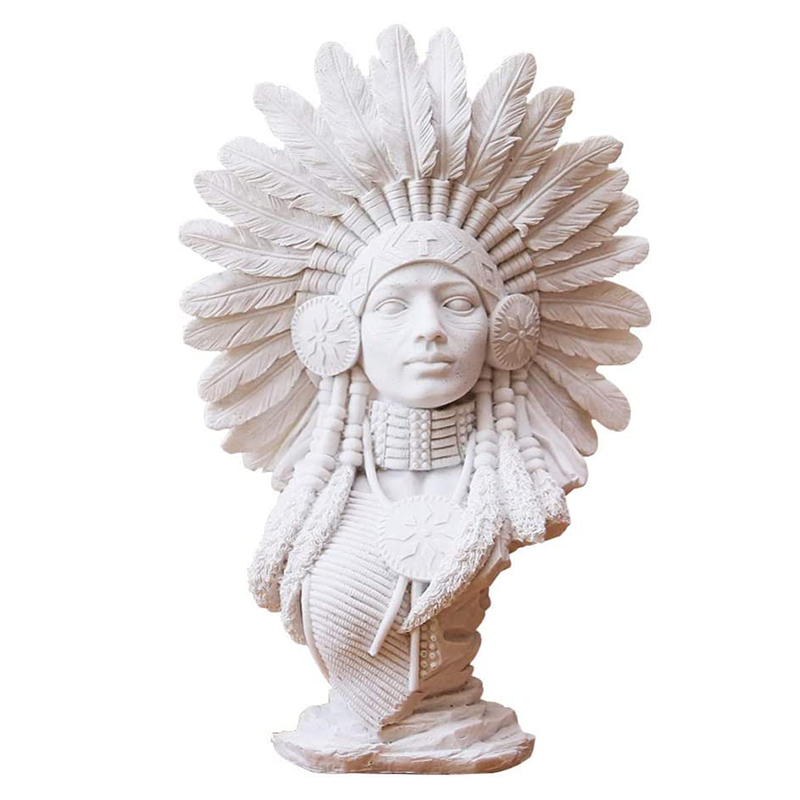 Native american indian figurine B Белый Native american indian figurine B Белый в Твери | Loft Concept
