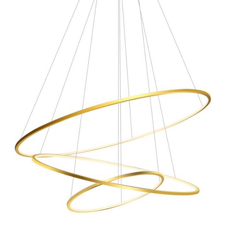 Люстра Три Кольца Ring Horizontal Quintet Gold 3 Золотой Люстра Три Кольца Ring Horizontal Quintet Gold 3 Золотой в Твери | Loft Concept