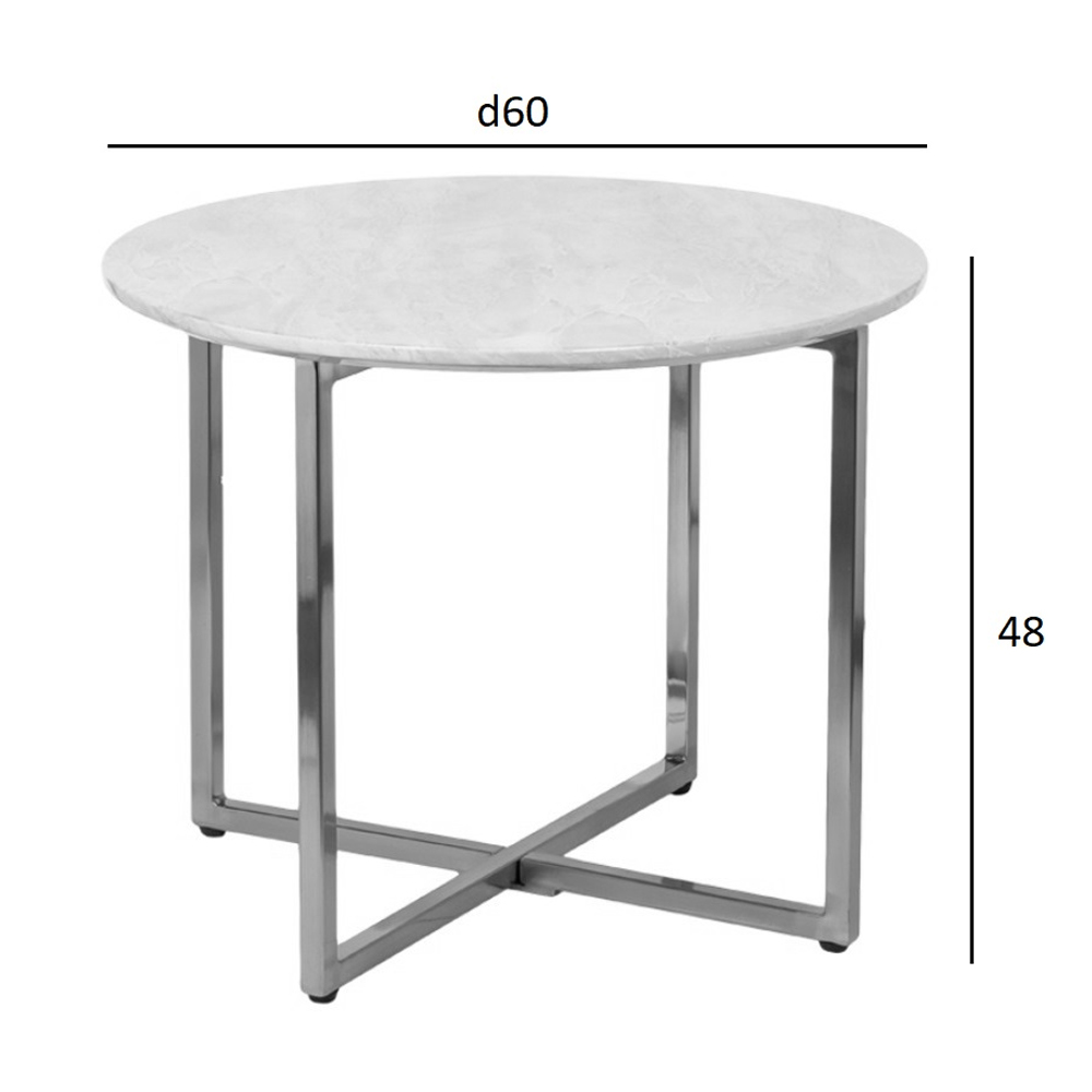 Столик журнальный круглый с черной столешницей Marsali Coffee Table Столик журнальный круглый с черной столешницей Marsali Coffee Table в Твери