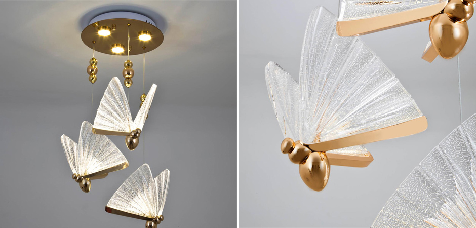 Тройной Подвесной Светильник Butterfly Тройной Подвесной Светильник Butterfly - Loft-Concept в Твери