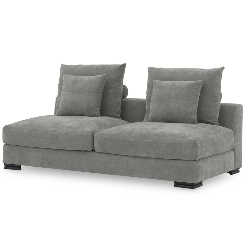 Диван Eichholtz Sofa Clifford 2-Seater grey Серый Черный Диван Eichholtz Sofa Clifford 2-Seater grey Серый Черный в Твери | Loft Concept