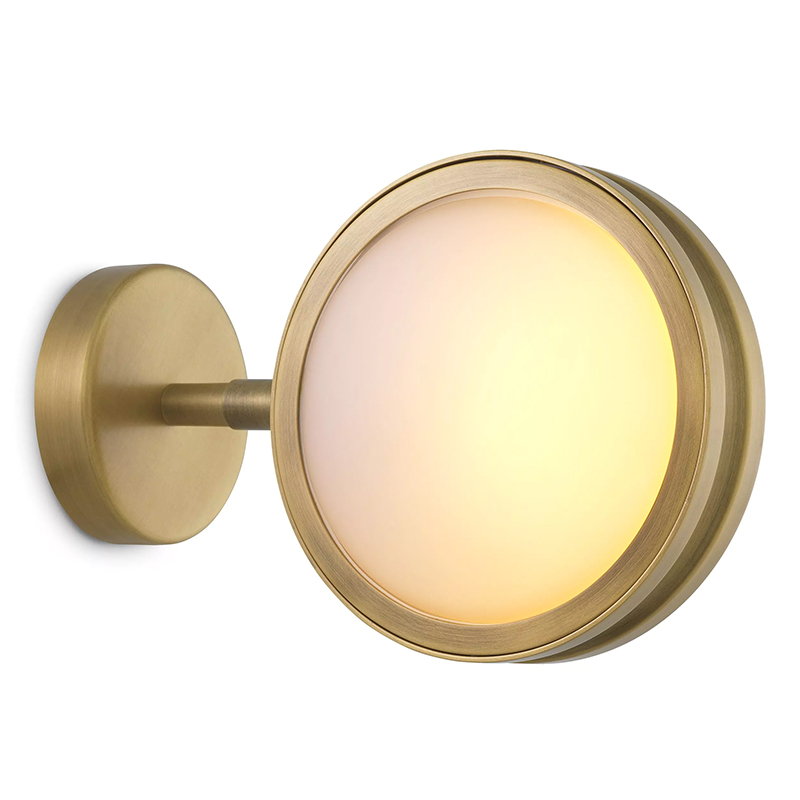 Бра Eichholtz Wall Lamp Blaize Латунь Белое матовое стекло Бра Eichholtz Wall Lamp Blaize Латунь Белое матовое стекло в Твери | Loft Concept
